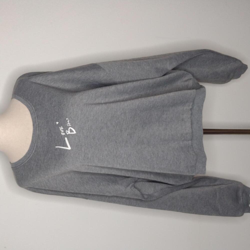 NWT Lioness Women's Love Bites Gray Long Sleeve Sweatshirt Size 10